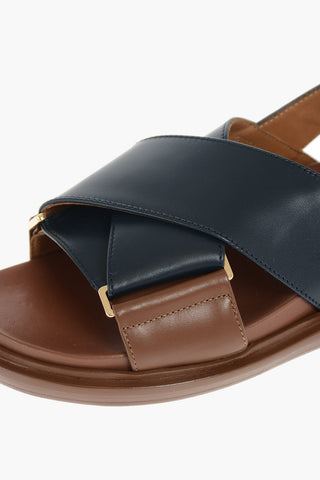 Leather Criss-cross FUSSBETT Sandals