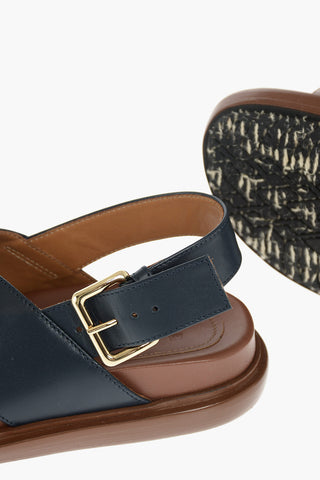 Leather Criss-cross FUSSBETT Sandals