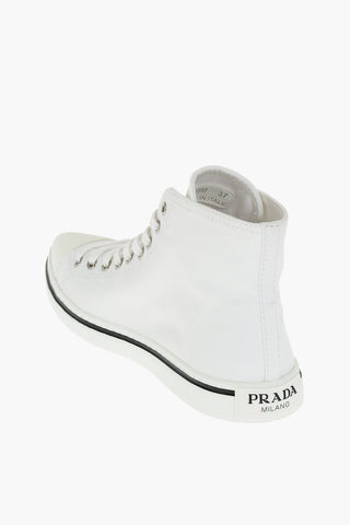 Pointed-toe Gabardine Sneakers with Print