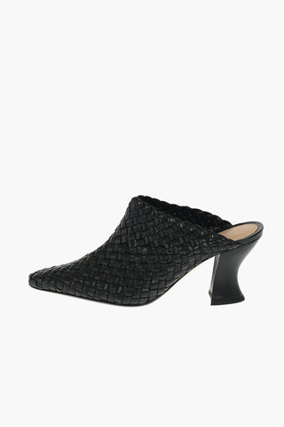 Mules in Nappa intrecciata 7,5 cm