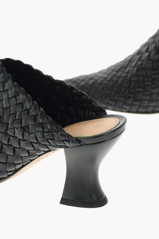 Mules in Nappa intrecciata 7,5 cm