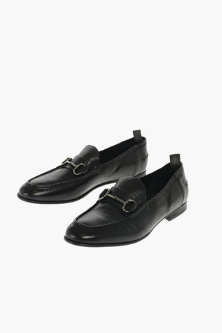 leather CABDY CRUST Bit loafers