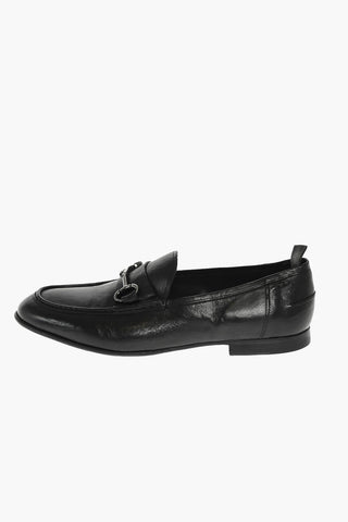leather CABDY CRUST Bit loafers