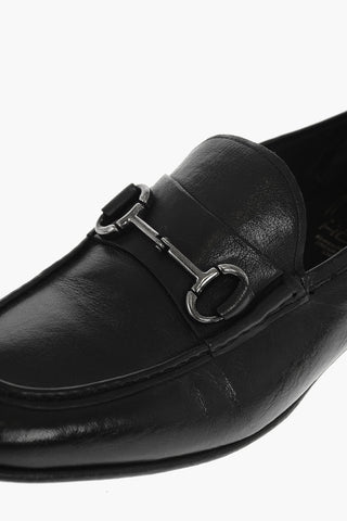 leather CABDY CRUST Bit loafers