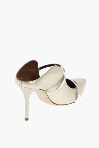 Mules MAUREEN in pelle lamé Stiletto 10cm