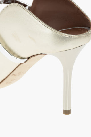 Mules MAUREEN in pelle lamé Stiletto 10cm