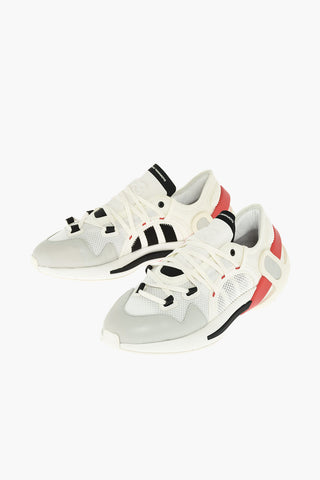 Y-3 YOHJI YAMAMOTO leather and fabric IDOSO BOOST sneakers with embossed logo