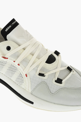 Y-3 YOHJI YAMAMOTO leather and fabric IDOSO BOOST sneakers with embossed logo