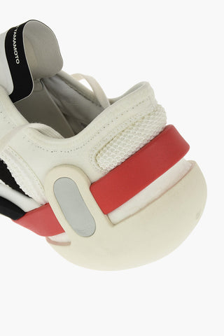Y-3 YOHJI YAMAMOTO leather and fabric IDOSO BOOST sneakers with embossed logo