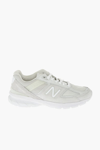 JUNYA WATANABE MAN EYE suede leather and fabric sneakers with maxi patch