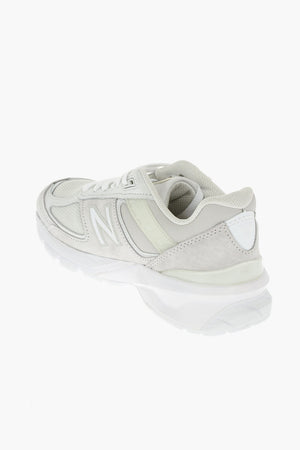 JUNYA WATANABE MAN EYE suede leather and fabric sneakers with maxi patch