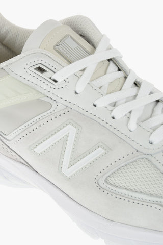 JUNYA WATANABE MAN EYE suede leather and fabric sneakers with maxi patch