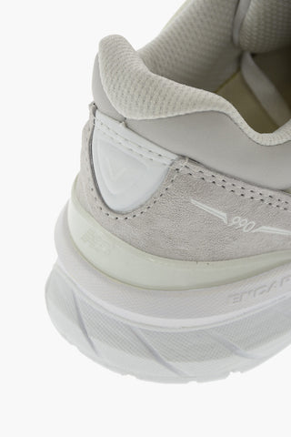 JUNYA WATANABE MAN EYE suede leather and fabric sneakers with maxi patch