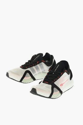 Y-3 YOHJI YAMAMOTO mesh  RUNNER 4D IOW sneakers with braided sole