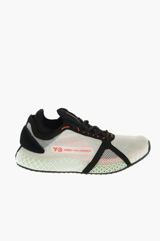 Y-3 YOHJI YAMAMOTO mesh  RUNNER 4D IOW sneakers with braided sole