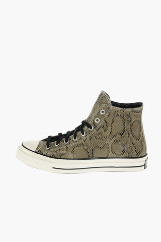 ALL STAR CHUCK TAYLOR 70 python effect leather high top sneakers