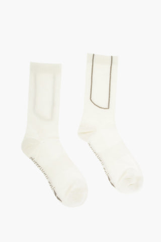 Calzini in cotone stretch a costine