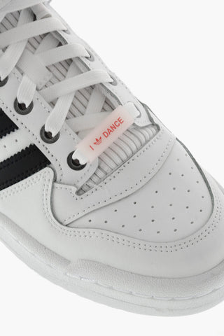 leather and fabric FORUM LOW sneakers with velcro strap