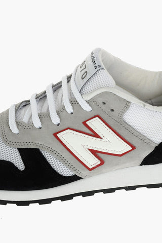 JUNYA WATANABE MAN EYE suede leather and fabric sneakers with maxi patch