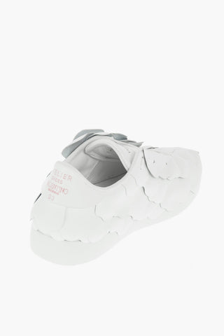 Leather Sneakers embellished with 3D Petals