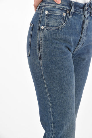Jeans 5 Tasche Straight Fit in Denim Dèlavè
