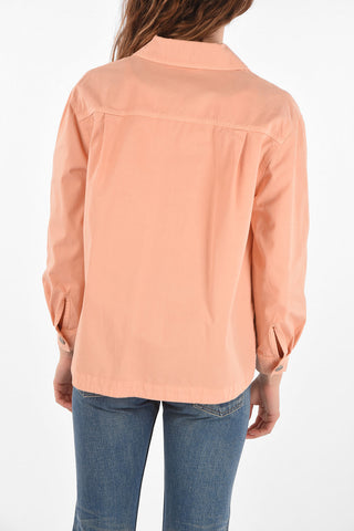 Camicia Sahariana in Denim con Tasche