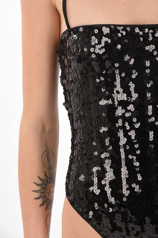 Body Halterneck Paillettato