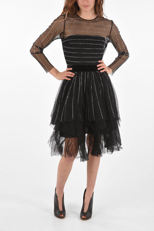 COUTURE EST.1978 Vestito CRYSTAL in Tulle con Strass