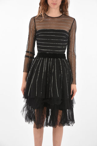 COUTURE EST.1978 Vestito CRYSTAL in Tulle con Strass