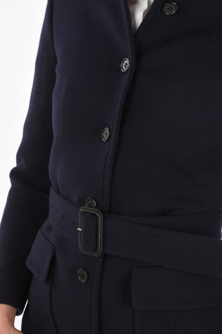 Cappotto in Misto Lana con Tasche ad Aletta