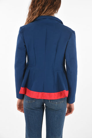 giacca revers classico con bottone ornamentale