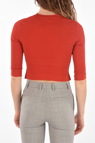 Buttoned ECARLATE Crop Cardigan
