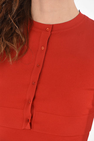Buttoned ECARLATE Crop Cardigan