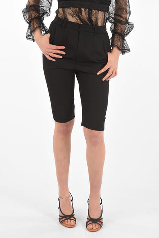 4 Pocket Hidden Fastening Twill Wool Shorts