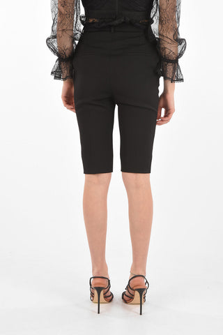 4 Pocket Hidden Fastening Twill Wool Shorts