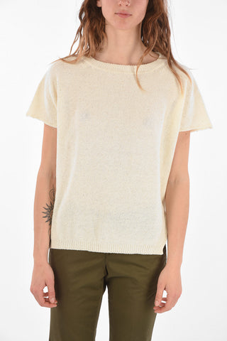 Short Sleeve Sweater with Sequins