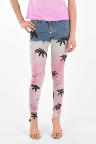 Low Rise Jeggings ALOHA with Gradient Print
