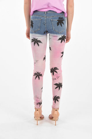 Low Rise Jeggings ALOHA with Gradient Print