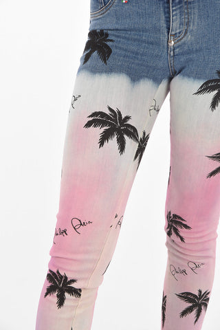 Low Rise Jeggings ALOHA with Gradient Print