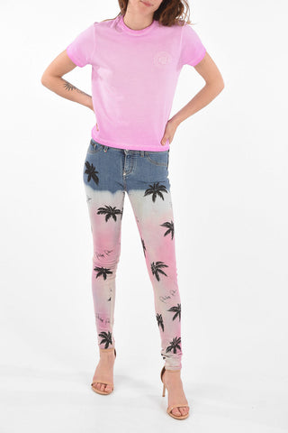 Low Rise Jeggings ALOHA with Gradient Print