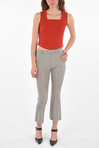 Squared Neck ECARLATE Crop Top