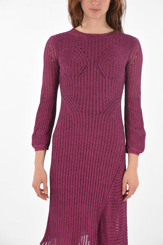 Asymmetric Silk Bare Back Dress