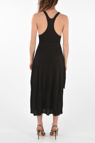 Asymmetrical Cut Lurex Dress
