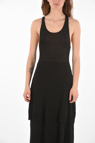 Asymmetrical Cut Lurex Dress