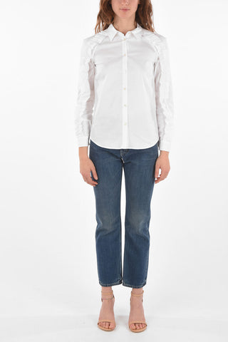 camicia con dettagli ruffles