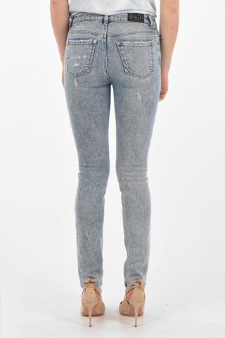 Jeans Slim Fit MISS in Denim Distressed