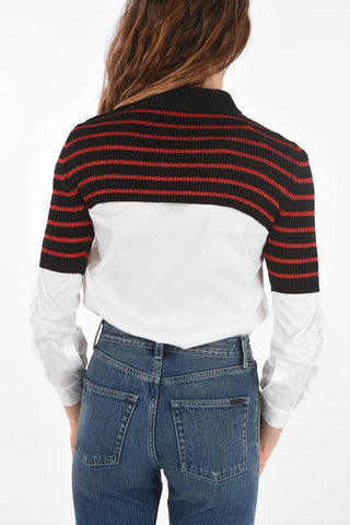 striped cropped sweater