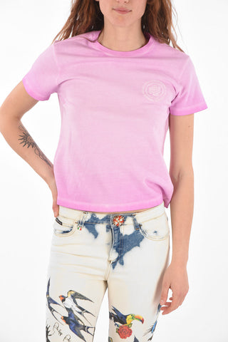 T-Shirt Girocollo in Cotone Tie Dye