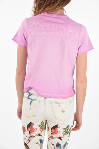 T-Shirt Girocollo in Cotone Tie Dye