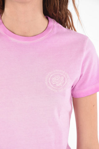 T-Shirt Girocollo in Cotone Tie Dye